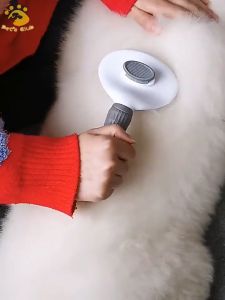 【Local Shop】Button Round Dog Slicker Brush /Button Round Cat Brush- Slicker Pet Grooming Brush- Shedding Grooming Tools