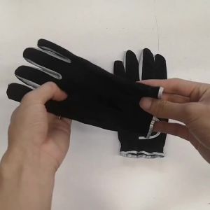 Pack 1 Pcs Mens Golf Glove Left/Right Hand Micro Soft Fiber Breathable Non-Slip Golf Gloves Men Color Black