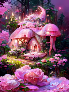 EverShine New Arrival Diamond Mosaic House Castle DIY Hobby Painting Landscape Cross Stitch Embroidery Fantasy Forest Wall Decor