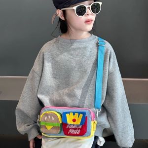 Túi Đeo Chéo Hoạt Hình Hoạt Hình Bánh Bao Ngoài Trời Cho Bé Trai Và Bé Gái Túi Đeo Hông Tiện Lợi Thời Trang Trẻ Em Túi Đeo Vai Trẻ Em