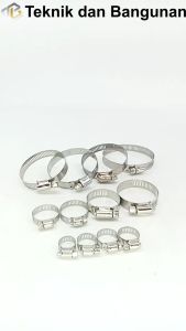 Hose Clamp/Klem Selang 1/2 inch 5/8 inch dan 3/4 inch