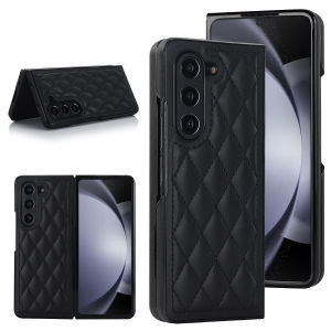 szhaiyu | Luxury Rhombus Quilted Leather Phone Case For Samsung Galaxy Z Fold 8 7 6 5 4 Ultra Anti-Scratch Protective Cover