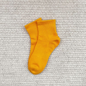 Pure Cotton Candy Colored Sport Socks Simple Short Design for Women Four Seasons Universal Comfortable Breathable HENNY RUE