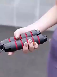 Dây Nhảy Có Tạ Sắt  Tập Thể Dục Thể Thao Dây Lõi Sắt Cao Cấp Dài 2m9