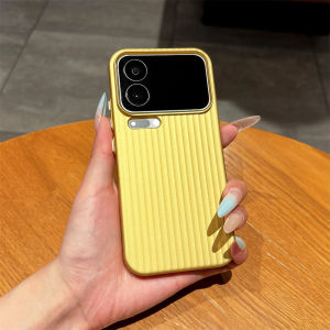 Luxury Luggage Striped Textured Metallic Paint Phone Case for Xiaomi Mi 17 16 15 14 13 12 Pro Ultra Shockproof Matte Hard Cover