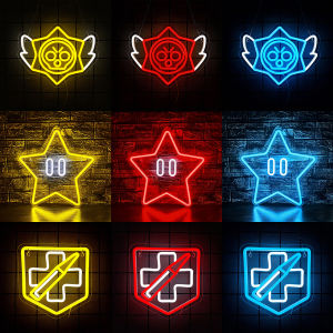Stars Neon Sign for Wall DecorGaming LED Neon Lights for Kids Game Room Man CaveUSB Neon for BedroomGamer Gifts for Men Boys