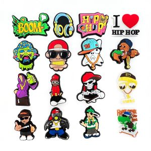 hot toys | 16Pcs Hip-hop Rock Singer Shoe Charms Shoes Decoration Accessories Buckle DIY Clog Sandal Wristband Kids Party X-mas Gifts