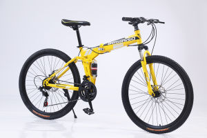 Ultra-Light Carbon Fiber Mountain Bike Dual Shock Absorption Folding Mens Womens Teenage Single Bike Off-Road Cycling