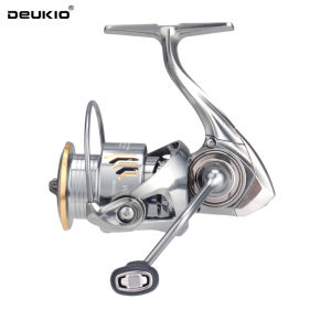 DEUKIO Waterproof Fishing Spinning Reel Seawater 5.2:1 Gear Ratio 6+1BB CNC Handle 6KG Max Drag Power Reel for Freshwater
