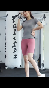 Bộ thể thao nữ K20 - Set quần ngố và áo tay ngắn - Vải thun lạnh mịn mát đường may chắc chắn