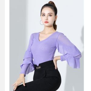 ชุดเต้นรำที่รองรับชุดการแสดง ระบุรูปแบบ เต้นรำละติน สำหรับผู้หญิงผู้ใหญ่ แขนยาว และการใช้งาน เต้นรำสมัยใหม่ ที่พัฒนาด้วยความรู้จักกัน