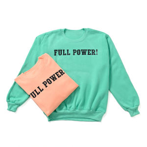 TopOne88 Sweater Basic Crewneck Fleece Pria Wanita Dewasa Sablon POLYFLEX Full Power
