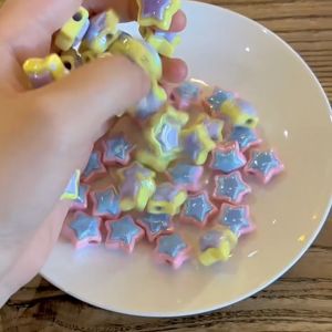 ลูกปัดแฟนซี เคลือบโฮโลแกรม ดาว ผีเสื้อ หัวใจ อุปกรณ์งานฝีมือ งาน DIY ใช้สำหรับการ ร้อยพวงกถญแจ ที่ห้อยกระเป๋า ที่ห้อยโทรศัพท์