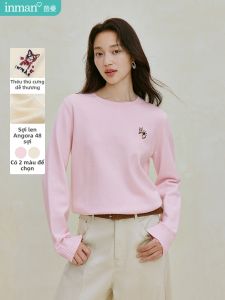 INMAN | Áo Sweater Dài Tay Ôm Body Đa Năng Có Thêu