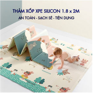 Thảm xốp gấp gọn XPE Hàn Quốc sử dụng cả 2 mặt không thấm nước thảm xốp lót sàn chống trơn trượt thảm xốp cho bé