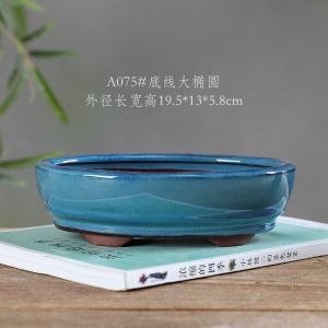Blue Miniature Potted Plant Pot Warm Selection Yixing Purple Clay Series 06 Indoor Desktop Green Plant Flower Vase Simple Style