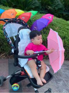 Ultra-Light Dance Umbrella with Lace Design Suitable for Toddlers under 2 Years Old Diameter 50cm Radius 30cm Childrens Rain Umbrella