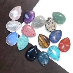 2Pcs Small Pendant Natural Semi-Precious Heart Shaped Pendant 18x25mm For Jewelry Making DIY Necklace Bracelet Earring Accessory