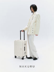 NAKURU 20-Inch Travel Suitcase Male Boarding Box Business Pull Rod New 2025 Model Casual Style Lock Buckle Closure Rolling Wheel