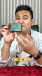 Aneng AP01 Thermometer Hygrometer Alarm Clock Black Alat Ukur Suhu Cek Kelembaban Tes Kelembapan Ruangan Lembab Thermo Termometer AP 01 Higrometer