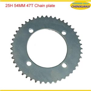 Off Road Electric Scooter Chain Wheel Sprocket 25H 47T/70T/65T/55T -Hole Chain Disk Motorcycle Chain Wheel Gear Accessories