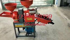 Máy xát gạo mini dùng điện 220v  công suất 4 ngựa