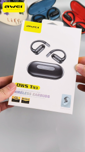 Awei OWS T93 Bluetooth Earphone Double Subwoofer Directional Transmission Open Headset 40 Hours Long Battery Life Dynamic Spatial Sound Sports Earbuds Oppo A93 Td93 Pro - Lazada