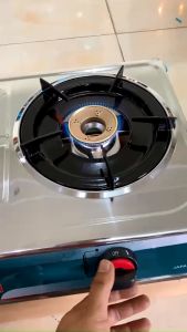 Bếp gas đôi mặt inox INTER IV-566 sen vàng tiết kiệm gas