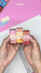 GREEBEL Eraser Penghapus Buah /  Hapusan Stip ERF - 3209 (1PCS) / Penghapus Pensil Lucu Alat Tulis Sekolah