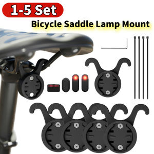 1-5Set Bicycle Saddle Lamp Mount Shockproof Bike Seatpost Bracket Universal Bike Tail Light Saddle Rack for Garmin Varia Radar