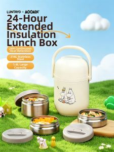 LUNTAYO | Long-Lasting Insulation Portable Lunch Box Stainless Steel