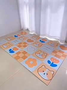 Alas Karpet Kandang Hewan Peliharaan Pet Elastis Bahan Kulit/Alas Pet Hewan Peliharaan Tanpa Cuci Mat Anti Air Waterproof/Karpet Lantai Anabul/Keset Kaki Anti Slip