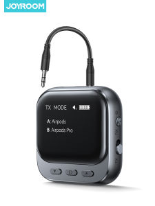 joyroom | Joyroom Car Bluetooth 5.4 Receiver Transmitter 2-IN-1 AUX Car Bluetooth Adapter With LED Display TX/RX Dual Mode