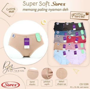promo sorex 1239!! 3 6 12 pc celana dalam wanita super soft cd cewek import korea