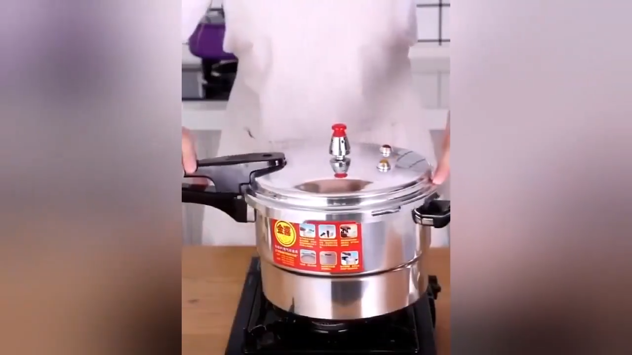 หม้อตุ๋นแรงดัน หม้อแรงดันตุ๋น 20-24CM หม้อแรงดันสูงกันระเบิด ความจุสูง อลูมิเนียมเกรดอาหาร วาล์วนิรภัยคู่ ใช้ได้กับทุกเตา