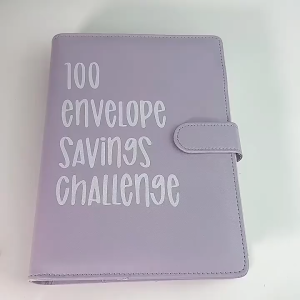 Buy 1 Take 1 Money saving book A5 Pu Leather Organizer challenge envelope wallet binder rm5000 Personalised Buku Saving Money Large Capacity Cash Storage Wallet