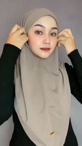 HIJAB BERGO INSTAND MALAY / BERGO INSTAN MALAY OVAL / BERGO MALAY JERSEY PREMIUM / JILBAB BERGO INSTAND MALAY JERSEY SIZE L