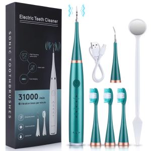 Electric Toothbrush Sonic Dental Teeth Whitening Kit Tooth Whitener Calculus Tartar Remover Tools Cleaner Stain Oral Care