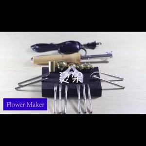 TUNGFULL DIY Fabric Flowers Ironing Tool Set 8-18 Heated Heads Soldering Iron 220V/110V Craft Tool for Artificial Flower Making