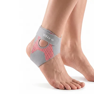 1Pc VILICO Adjustable Breathable Ankle Support Brace Lightweight Open Heel Ankle Guard Unisex Stabilizing Ankle Wrap for Runni