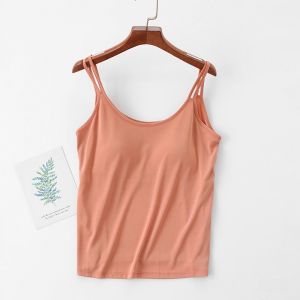 Coconut Oil Nourishing Womens Tank Top Integrated Cup Thin Summer Home Clothes Inner Wear Outer Wear Home Clothes