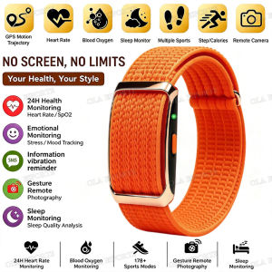 2026 New Screenless Smart Bracelet Call Reminder Health Activity Stress Heart Rate Sleep Monitoring Sports Smart Wristband Y28C