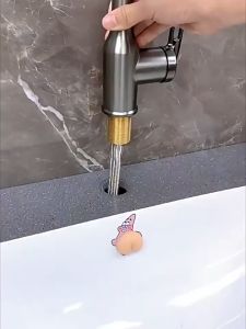 SRUE Kitchen Faucet Stainless Steel 360 degrees Adjustable Spray & Spout Tap for Bathroom faucet Sink faucet