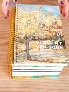 16k van gogh spiral notebook line notebook aesthetic notebook notepad school supplies 302 pages