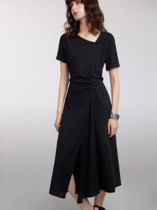 Elle | Retro High-End Waist-Slimming Split Dress