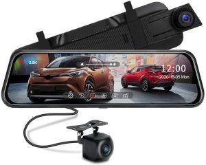 10 Inch Face Cam for Car 2023 Full HD 2K Dash Cam with WiFi Car DVR for Rear View and Parking Monitoring