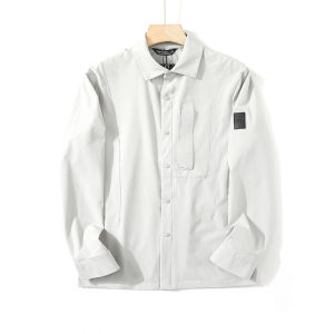 Mens Casual Shirt Style Jacket Lightweight Breathable Waterproof Quick Dry High Elasticity Outdoor Spring Summer Fashion Urban