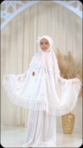 Mukena Anak SET Lengkap Perempuan TK SD Tanggung Bahan Armani Silk Exclusive