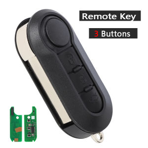 KEYECU  A2C86460000 433MHz 4A Chip Flip Remote Car Key Fob for Fiat Mobi Uno Fiorino E Mais Strada SIP22 Blade