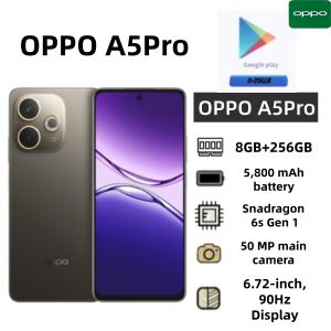 OPPO | 2026 new OPPO A5 Pro 5G 8GB+256GB Smartphone Dimensity 6300 6.67 120Hz Display 50MP AI Camera 5800mAh 45W SUPERVOOC IP69